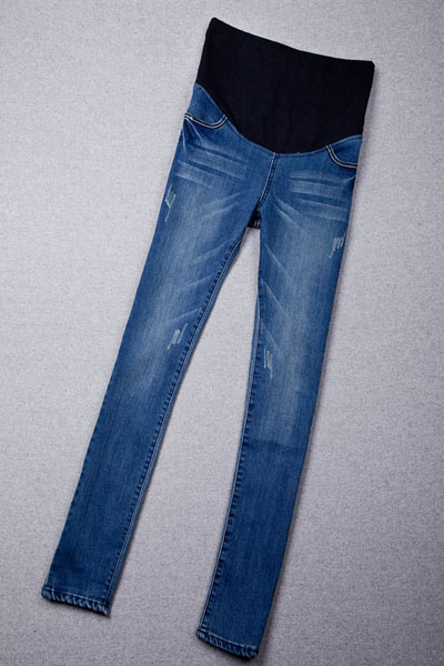 EQMUMBABY孕婦牛仔褲