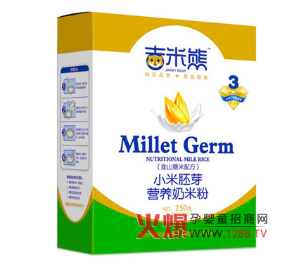 吉米熊淮山薏米配方小米奶米粉