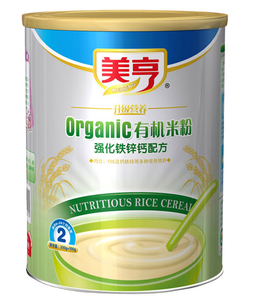 美亨聽裝強化鐵鋅鈣有機米粉2段