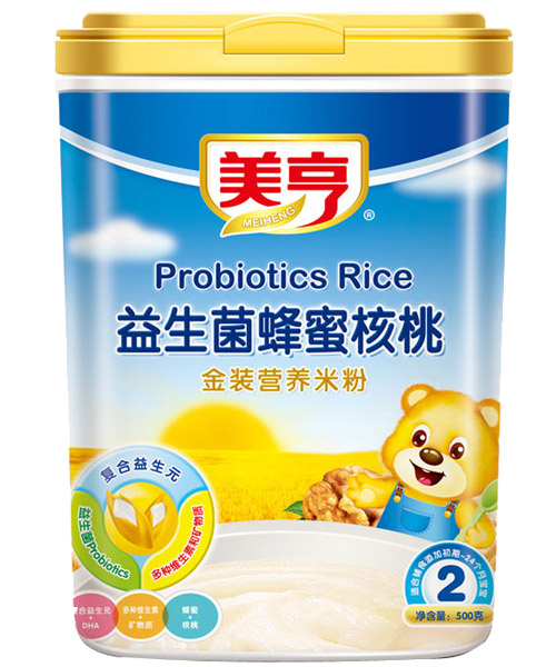 美亨益生菌蜂蜜核桃營養(yǎng)米粉2段