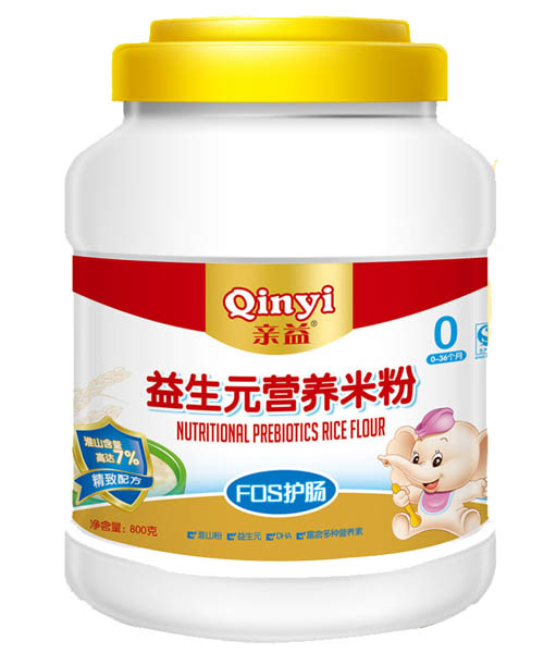 親益桶裝益生元FOS護(hù)腸營養(yǎng)米粉0段