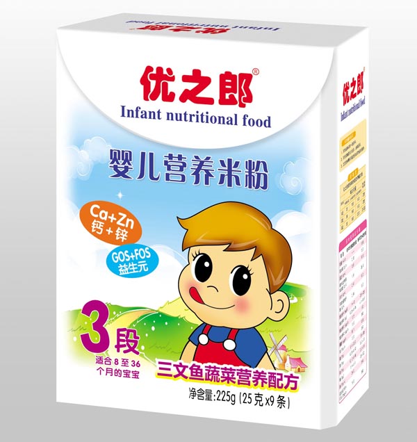 優(yōu)之郎三文魚蔬菜營(yíng)養(yǎng)米粉3段225g