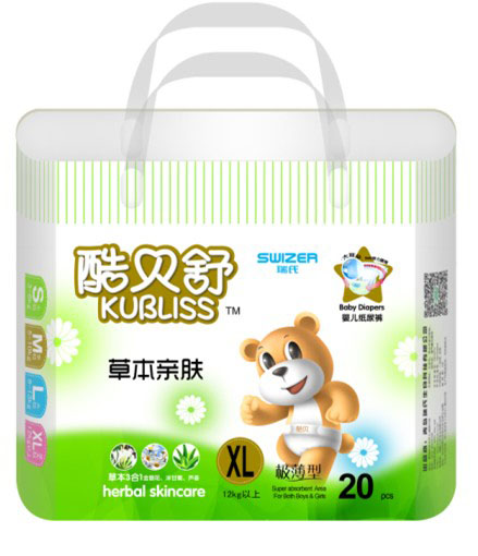 酷貝舒草本親膚紙尿褲XL碼20片