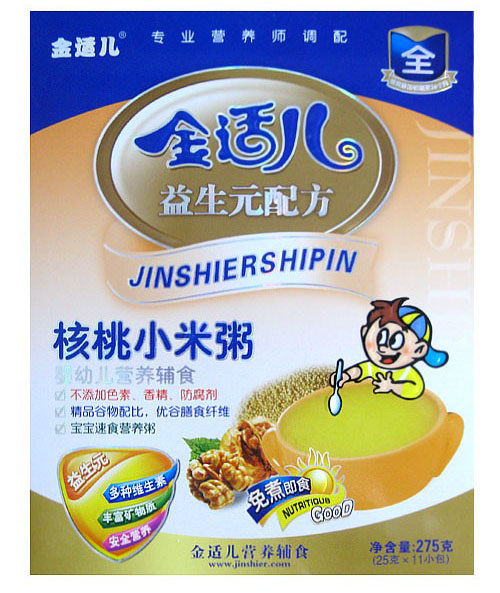 金適兒核桃小米粥275克