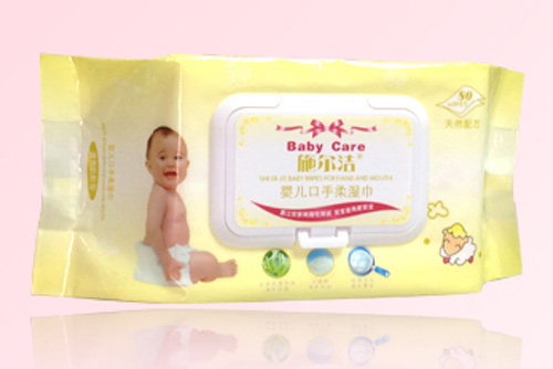 施爾潔嬰兒口手柔濕巾80片裝