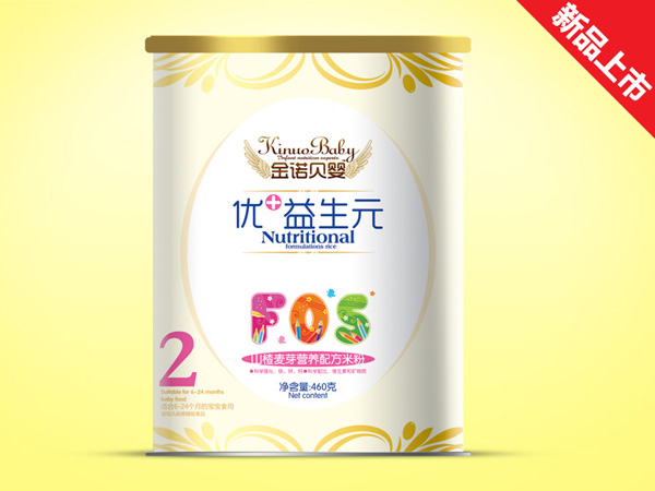 金諾貝嬰優(yōu)+益生元山楂麥芽米粉2段