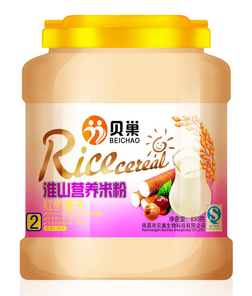 貝巢紅棗蓮子淮山營養(yǎng)米粉850克