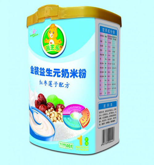 因芝樂(lè)金裝益生元紅棗蓮子配方奶米粉1段