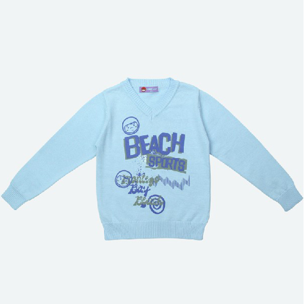 加比瑞男童V領(lǐng)全棉毛衣