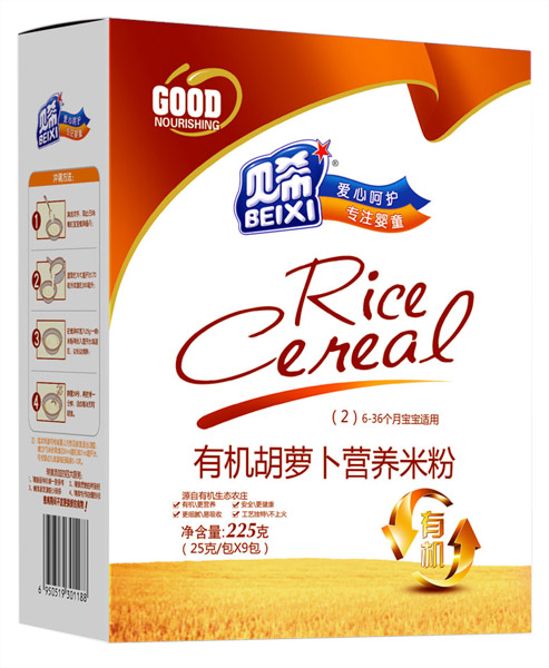 貝希有機胡蘿卜營養(yǎng)米粉