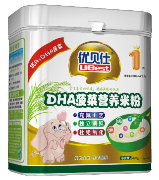 優(yōu)貝仕DHA菠菜營(yíng)養(yǎng)米粉1段