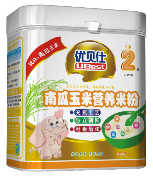 優(yōu)貝仕南瓜玉米營(yíng)養(yǎng)米粉2段