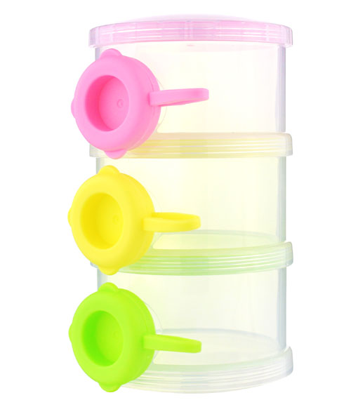 噯唯便攜式三層奶粉盒