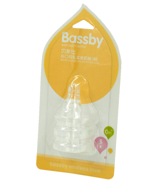 貝斯比標口母乳實感奶嘴(三個裝)S碼