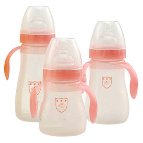 嘟嘟樂(lè)帶手柄全硅膠奶瓶