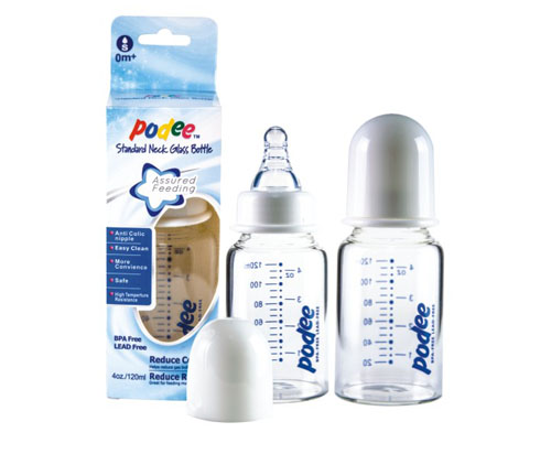 PODEE標(biāo)口晶鉆玻璃奶瓶(單只裝)S孔