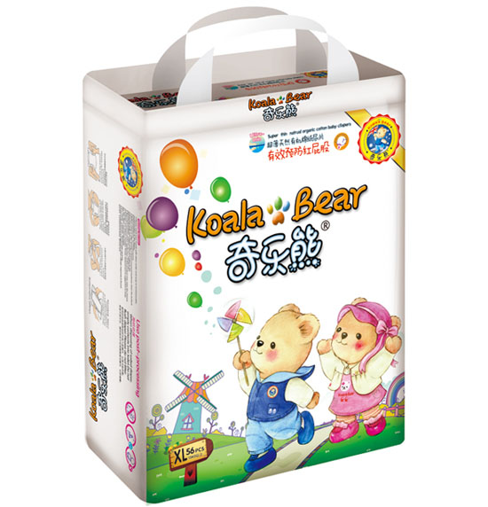 奇樂熊超薄有機棉尿片XL碼56片