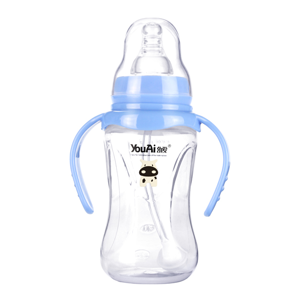 幼愛(ài)PP標(biāo)口帶柄自動(dòng)吸經(jīng)典奶瓶160ml