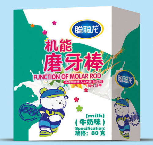 聰聰龍牛奶味機(jī)能磨牙棒
