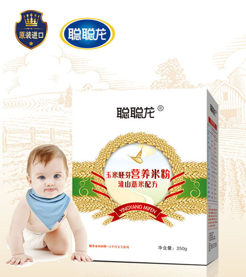 聰聰龍淮山薏米配方玉米胚芽米粉1段盒裝