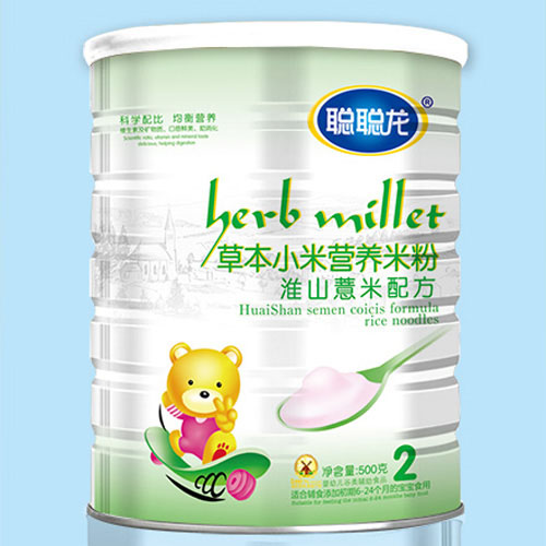 聰聰龍淮山薏米配方草本小米米粉2段聽裝