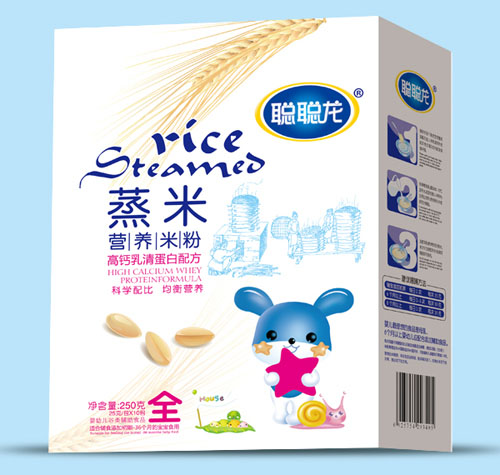 聰聰龍高鈣乳清蛋白配方蒸米營養(yǎng)米粉全段盒裝