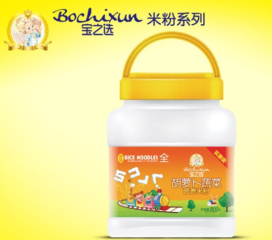 寶之選胡蘿卜蔬菜營養(yǎng)米粉800g桶裝