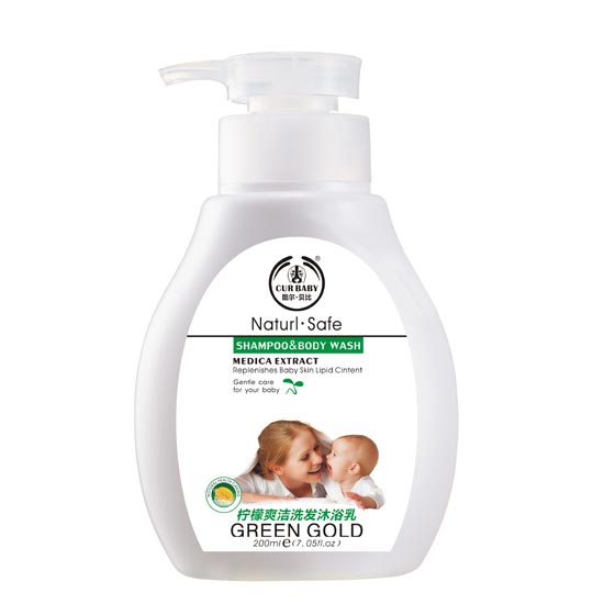 貝比檸檬爽潔洗沐二合一200ml