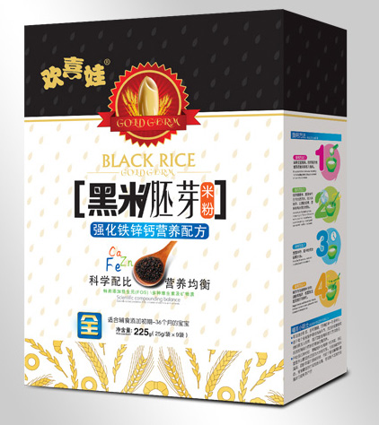 歡喜娃強(qiáng)化鐵鋅鈣配方黑米胚芽米粉