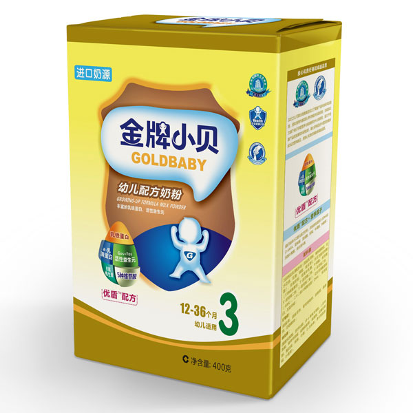 金牌小貝400G盒裝3段