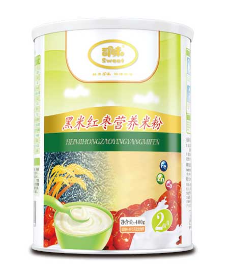 司味400克黑米紅棗營養(yǎng)米粉