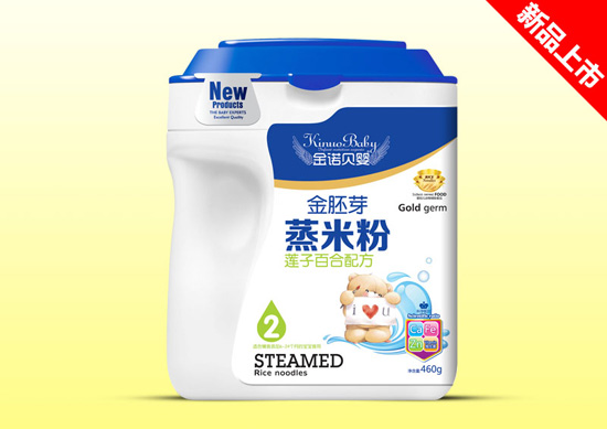 金諾貝嬰金胚芽蒸米粉桶裝-蓮子百合