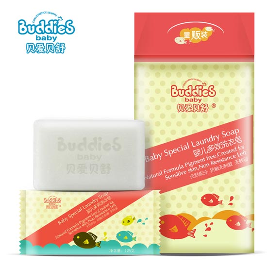 貝愛(ài)貝舒嬰兒多效洗衣皂