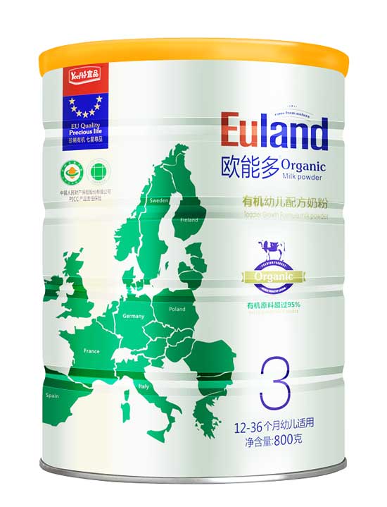 歐能多800g有機(jī)聽裝配方奶粉3段
