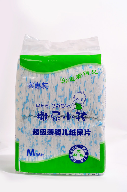撒尿小孩嬰兒紙尿片M碼56片