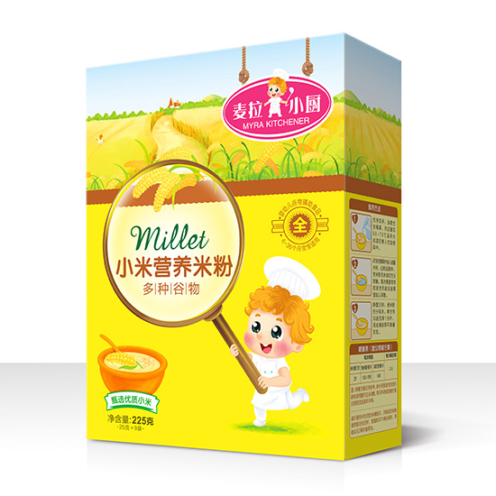 麥拉小廚-小米營(yíng)養(yǎng)米粉盒裝-多種谷物