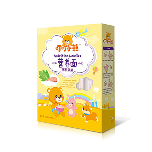 叮叮小熊營養(yǎng)面-豬肝菠菜