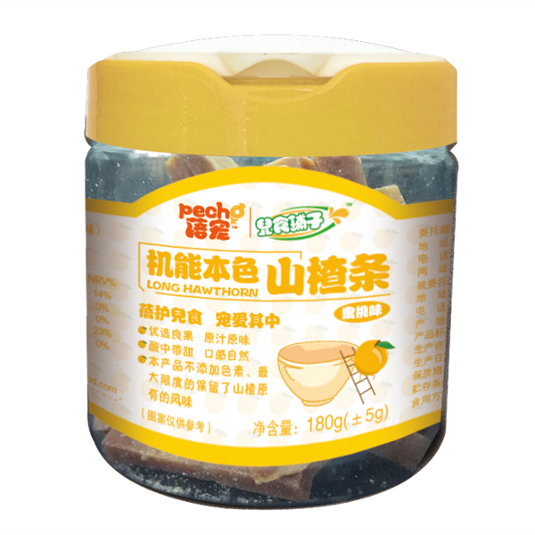 蓓寵蜜桃味山楂條