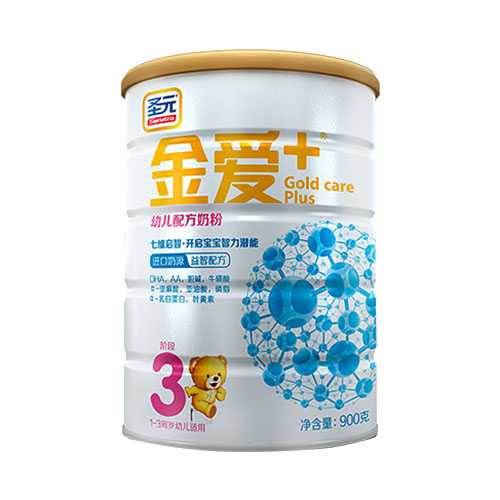 圣元金愛(ài)+幼兒配方奶粉3段