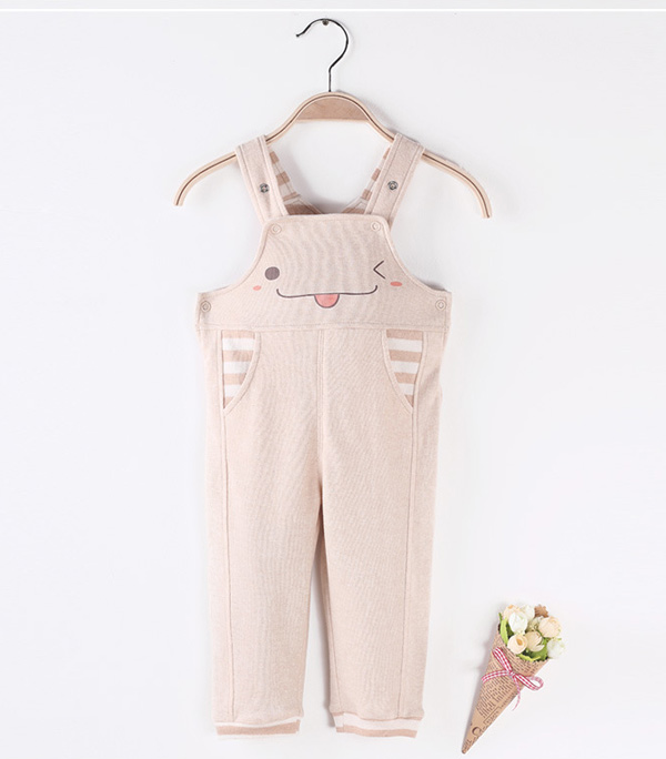 星語(yǔ)伊寶寶背帶褲韓版嬰幼童夏卡通無(wú)袖中性長(zhǎng)褲