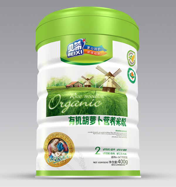 貝希胡蘿卜有機米粉-聽