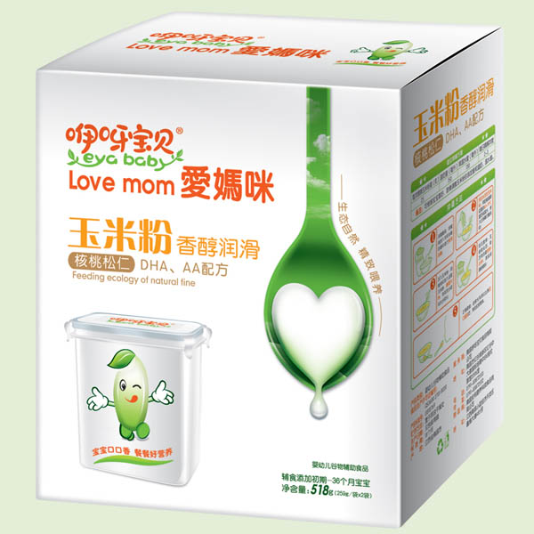 咿呀寶貝香醇潤(rùn)滑DHA核桃松仁配方玉米粉