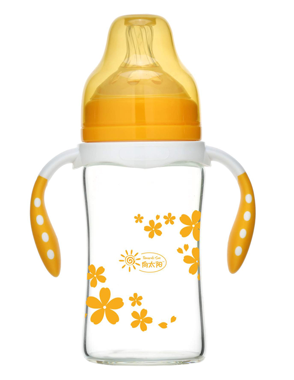向太陽奶瓶雙手柄花瓣圖案黃色.jpg 向太陽奶瓶雙手柄花瓣圖案黃色.jpg