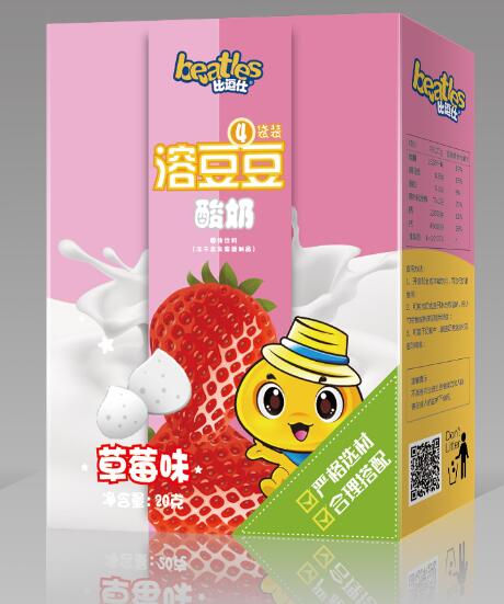 比逗仕酸奶溶豆豆 -草莓味