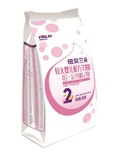 紐貝蘭朵較大嬰兒配方羊奶粉袋裝350克2段