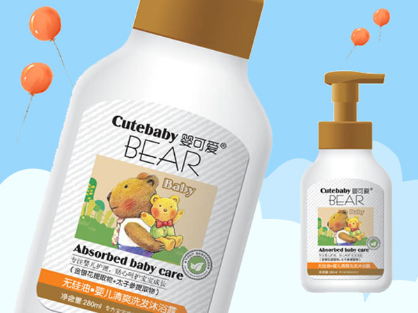 嬰可愛嬰兒清爽洗發(fā)沐浴露280ml