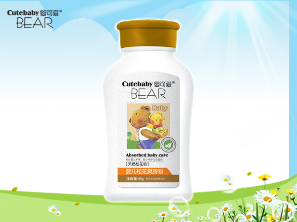 嬰可愛嬰兒松花爽身粉50g