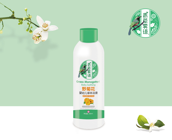 青草霧語野菊花嬰幼兒草本浴液 600