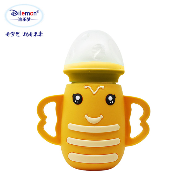 迪樂(lè)夢(mèng)高鵬硅玻璃奶瓶5033橙色