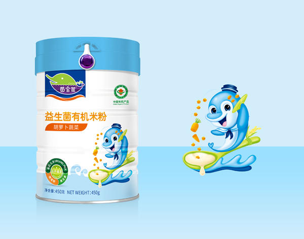 茵寶萊益生菌有機(jī)米粉-胡蘿卜蔬菜罐裝